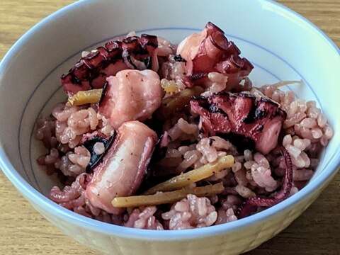 生蛸と生姜の炊き込みごはん 簡単です！